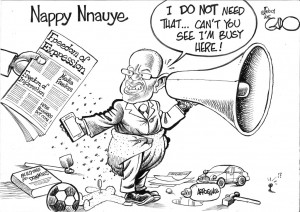 "Nappy Nnauye Tanzania’s Minister of Information Cultute Artists and Sports!" by Gado