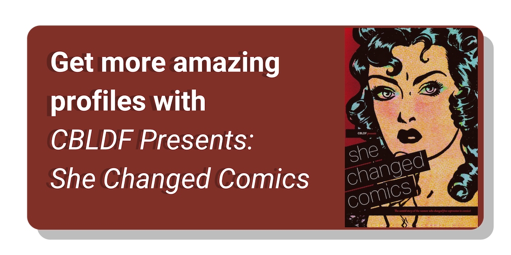 She Changed Comics Graphic button