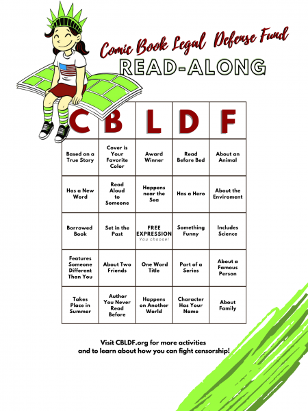 CBLDF Bingo Kid Card