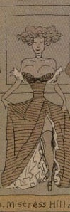 Fanny Hill as she appears in Alan Moore and  Kevin O'Neill's "The League of Extraordinary Gentlemen".