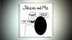 The censored image of  Jesus and Mo, run by Channel 4 News