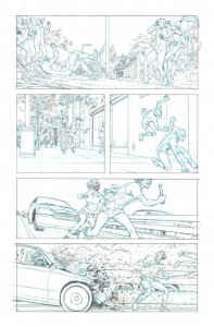 Original art from Jupiter's Legacy #3, page 15, by Frank Quitely.