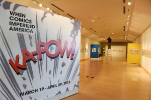 The Flinn Gallery prepares for "KA-POW! When Comics Imperiled America." (Source: greenwichtime.com)