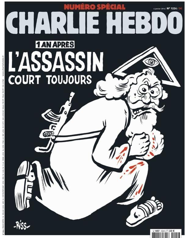 Charlie Hebdo attack anniversary cover