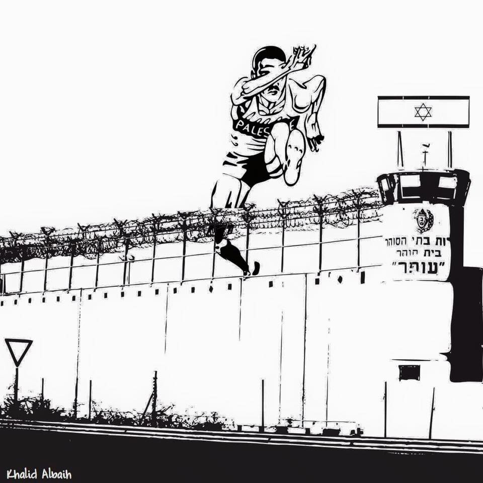 Albaih addresses Israel's block of Olympics-bound Palestinian athletes.