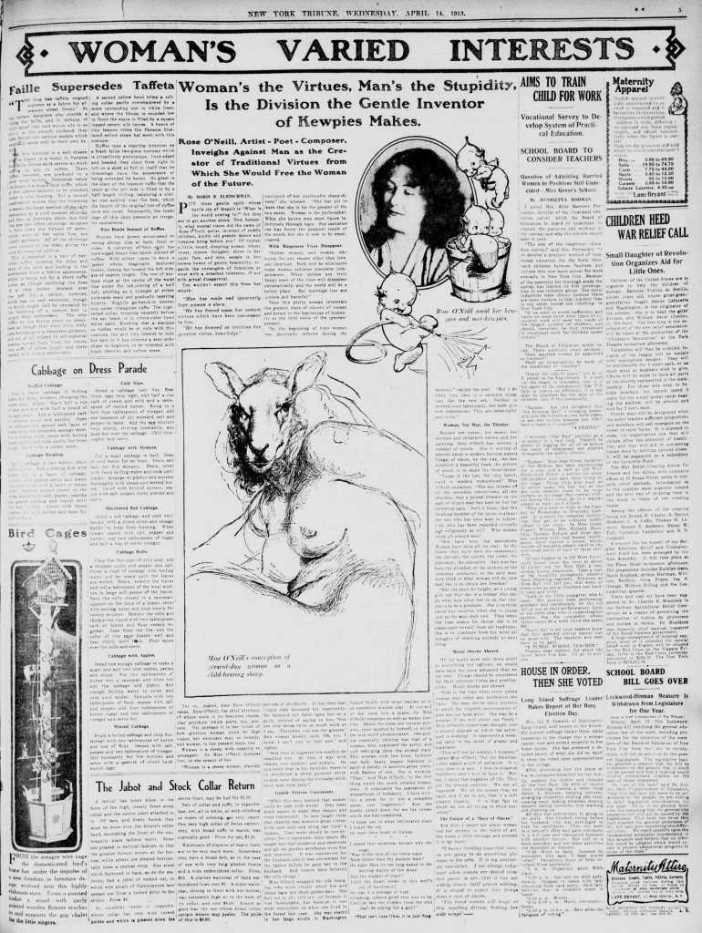 New York Tribune Sheepwoman April 14, 1915