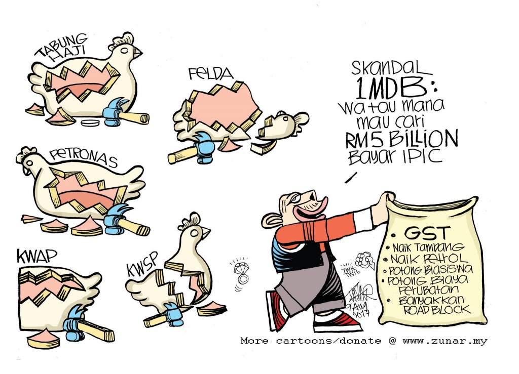 Zunar chicken cartoon