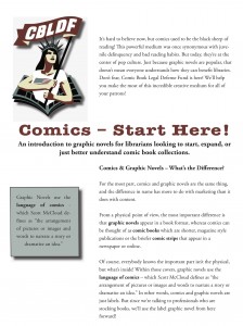 Comics Start Here Front Page