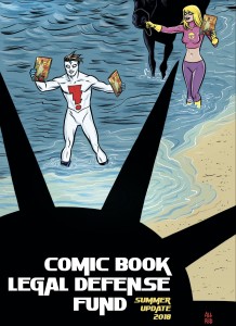 Cover of CBLDF Summer Report 2018 featuring artwork by Mike Allred
