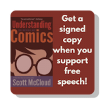 Understanding comics button
