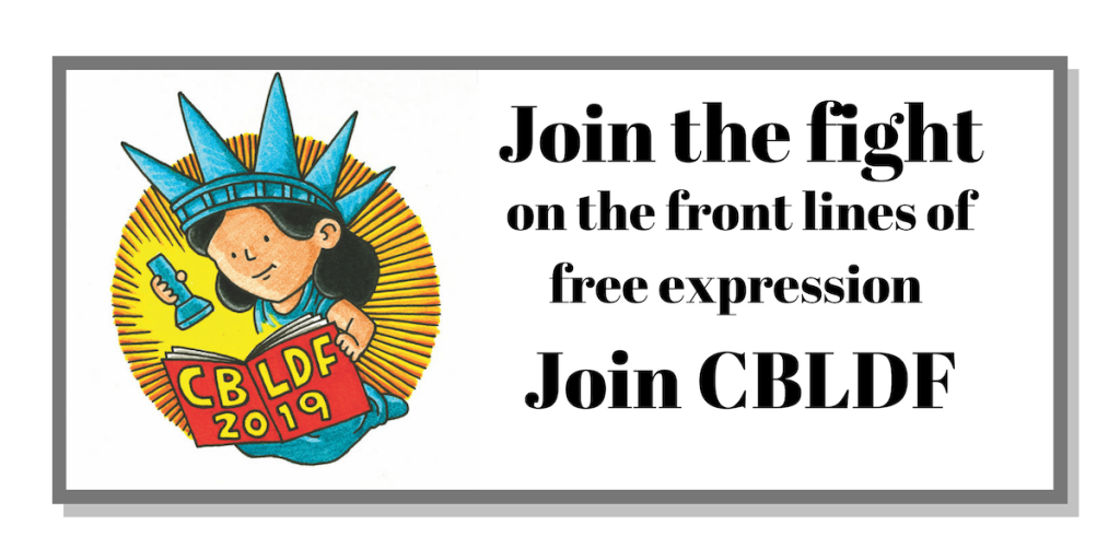Join the fight on the front lines of free expression! Become a CBLDF member today! (1)